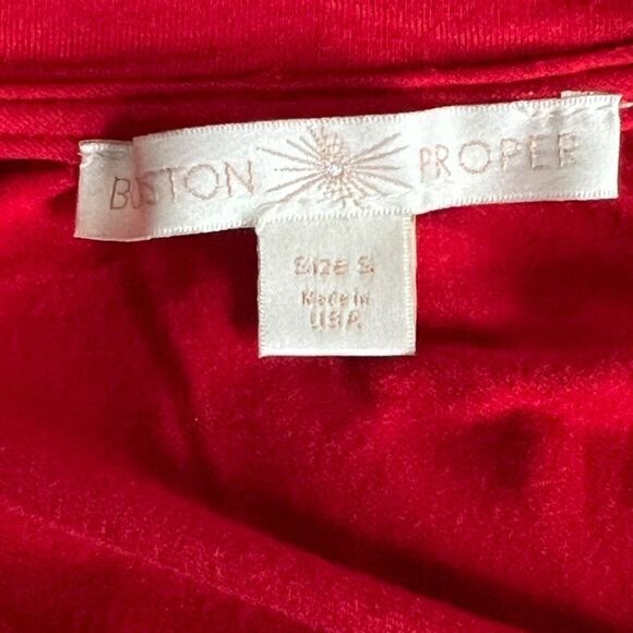 Boston Proper Women’s Red Long Sleeve Top size S - Picture 3 of 5